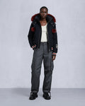 NHL X MOOSE KNUCKLES TEAM BOMBER JACKET-BLACK/SUMAC/BONE