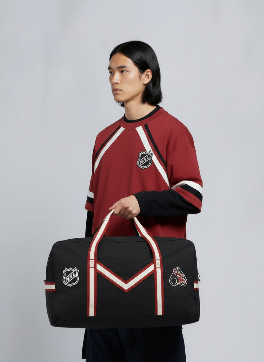NHL X MOOSE KNUCKLES TEAM BAG-BLACK/SUMAC/BONE