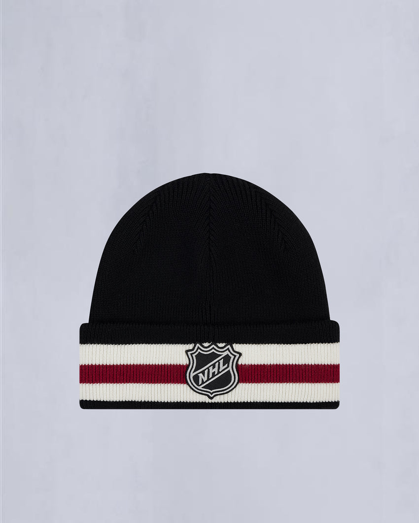 NHL X MOOSE KNUCKLES BEANIE-BLACK/SUMAC/BONE