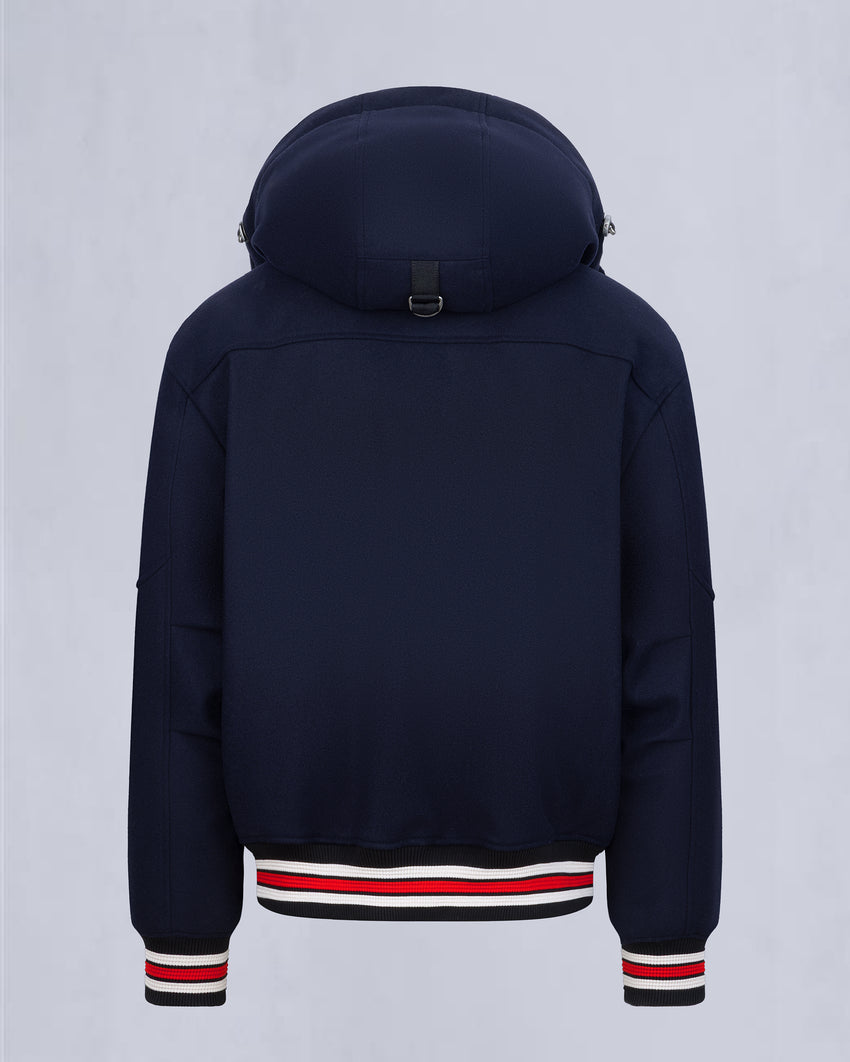 NHL X MOOSE KNUCKLES CANADIENS BOMBER JACKET-NAVY/RED/BONE/BLACK