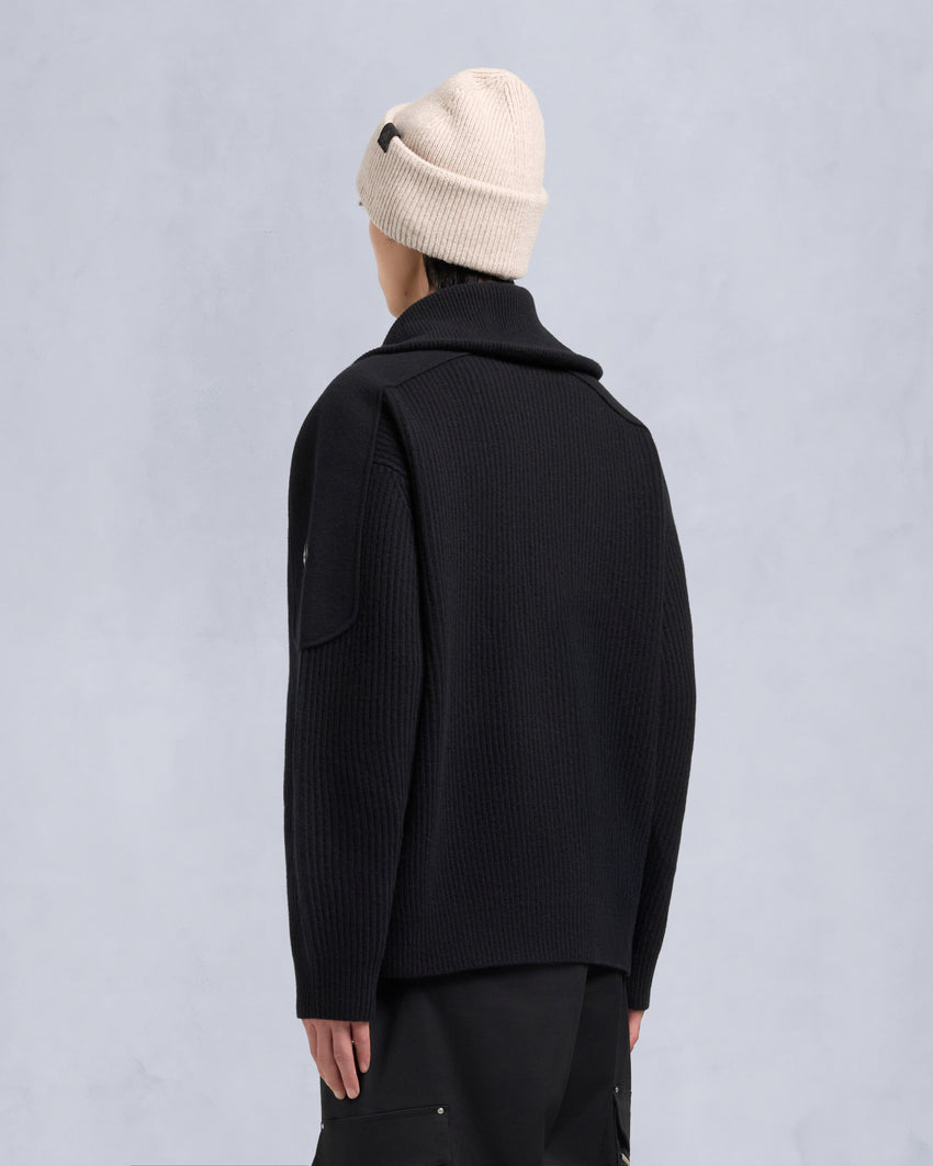 COLSON FULL-ZIP SWEATER-NAVY