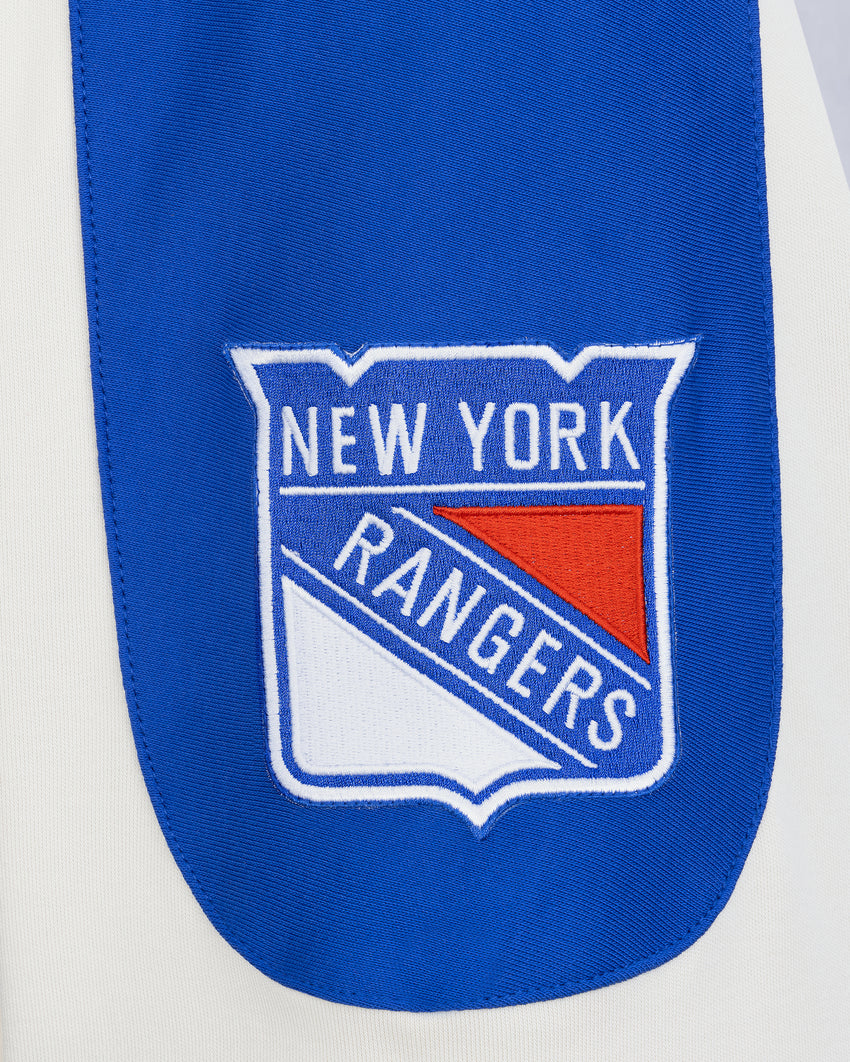 NHL X MOOSE KNUCKLES RANGERS POLO-BONE/RANGERS BLUE/RED