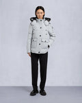 ONYX ANGUILLE SHEARLING TRIM JACKET-GREY BIRCH/ICE