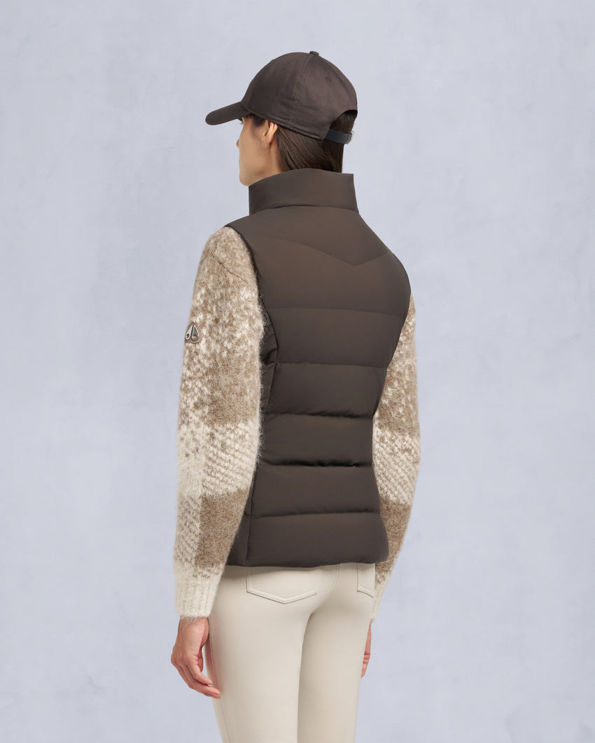 NYLUXE KOUSSI VEST-ESPRESSO