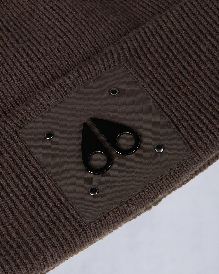 LOGO BEANIE UNISEX-ESPRESSO