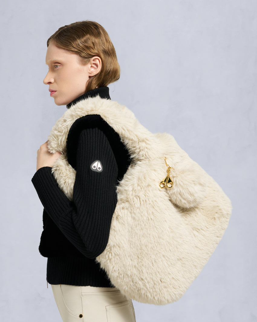 BUNNY TOTE BAG-BLACK