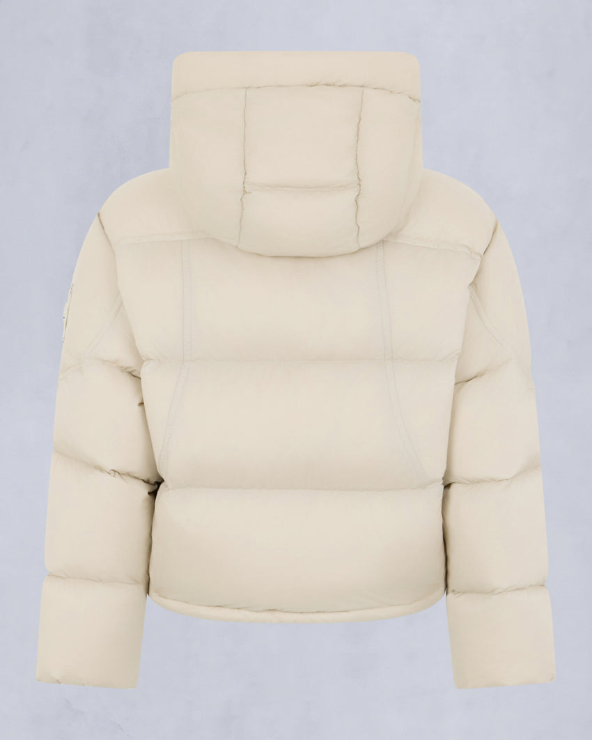 AKAI CROPPED PUFFER-ESPRESSO