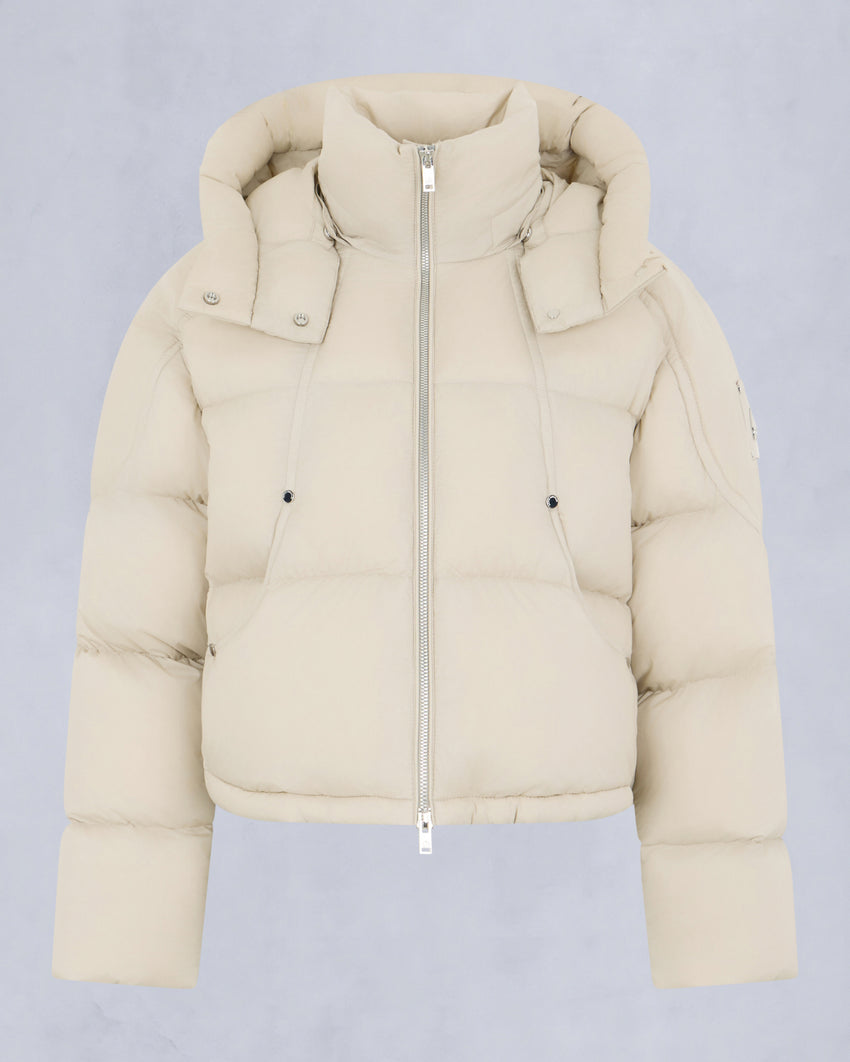 AKAI CROPPED PUFFER-ESPRESSO