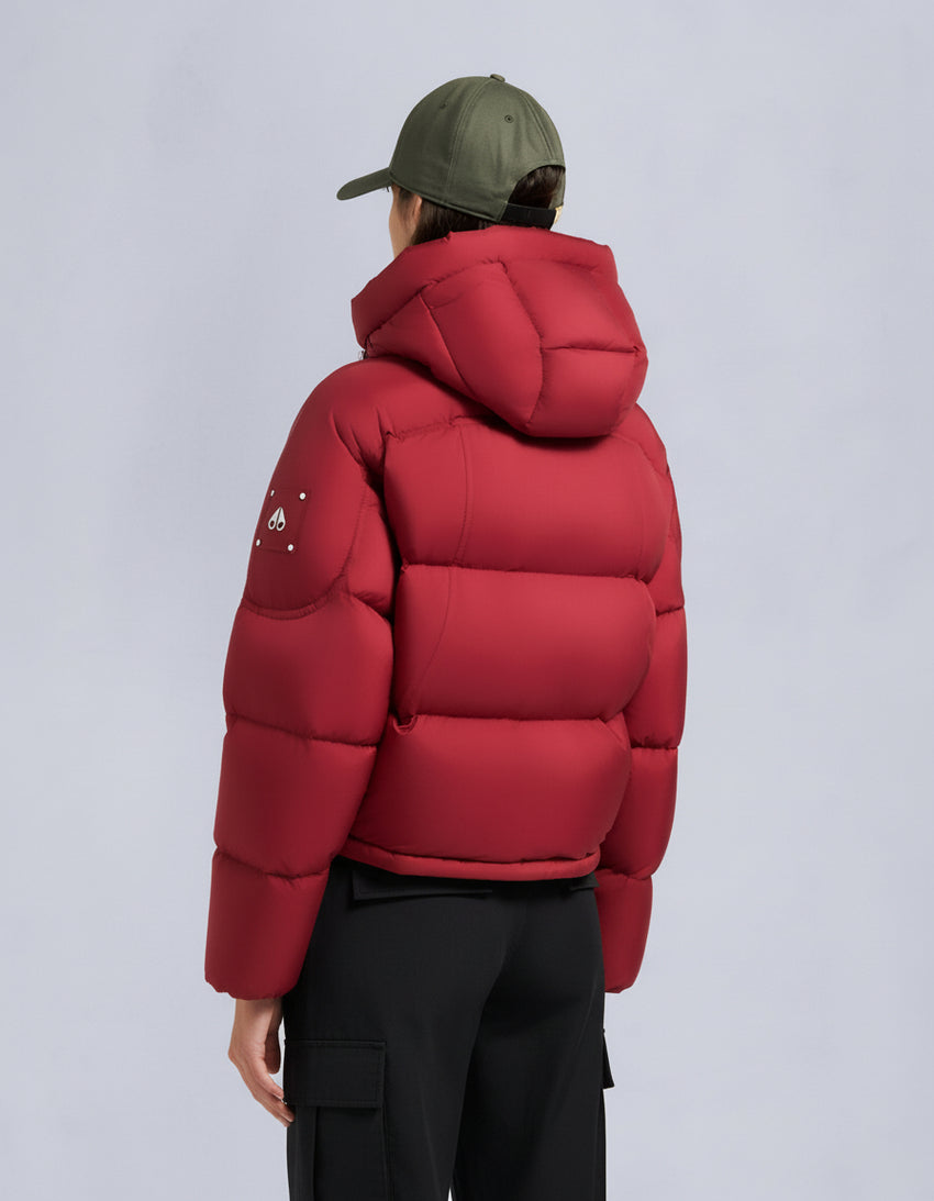 AKAI CROPPED PUFFER-ESPRESSO