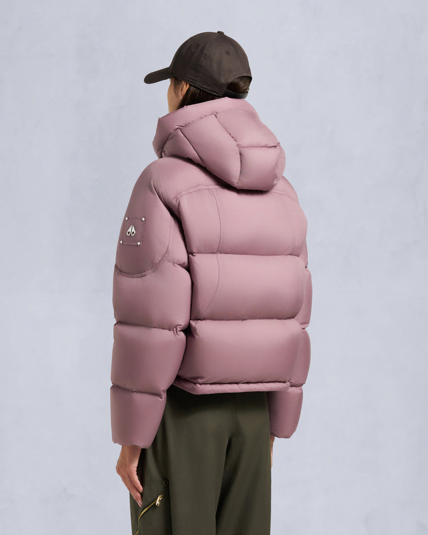 AKAI CROPPED PUFFER-ESPRESSO