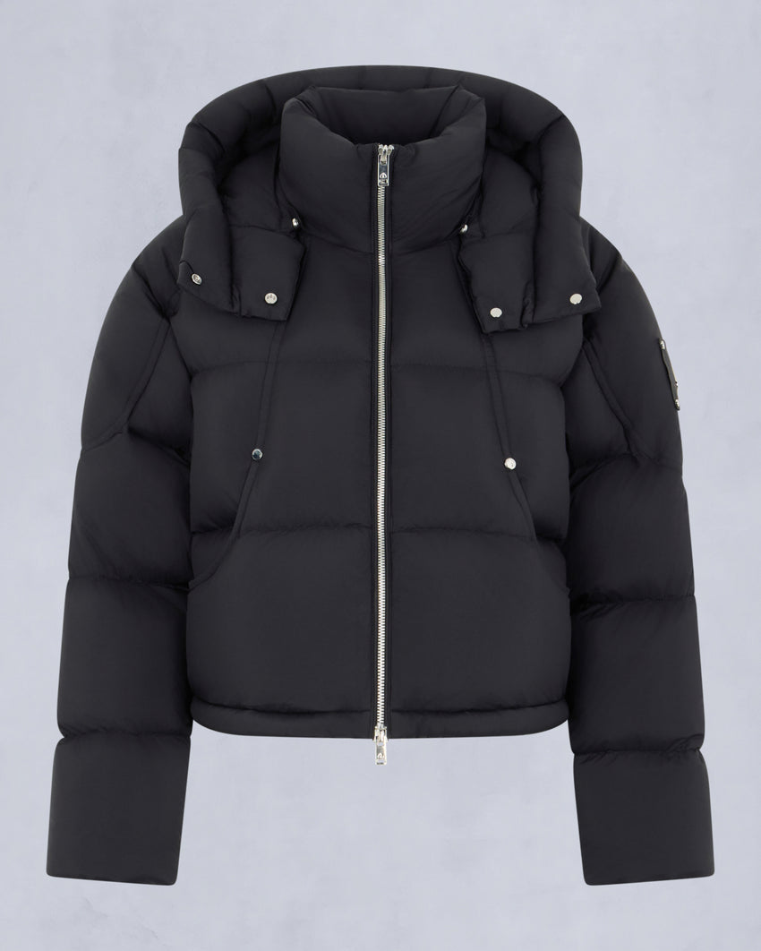 AKAI CROPPED PUFFER-ESPRESSO