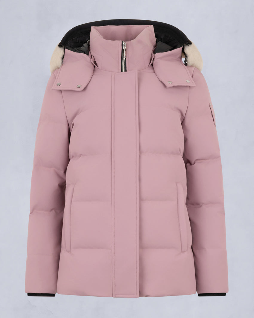 CLOUD SHEARLING TRIM 3Q JACKET-BLACK/BLACK