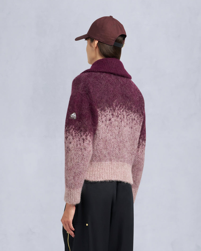 PALMER FULL-ZIP SWEATER-ALABASTER/DUNE