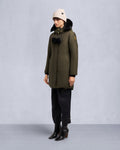 GOLD SERIES STIRLING SHEARLING TRIM PARKA-DARK OLIVE/BLACK
