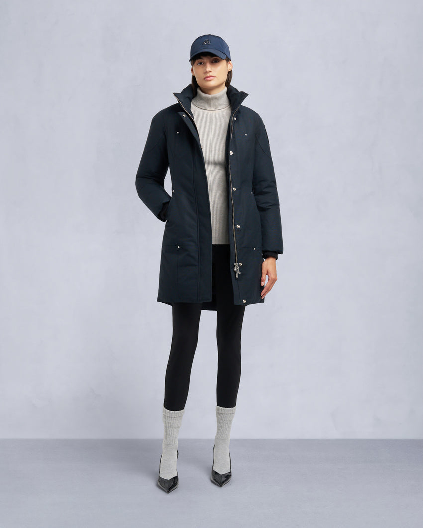 ORIGINAL STIRLING SHEARLING TRIM PARKA-SLATE/NATURAL