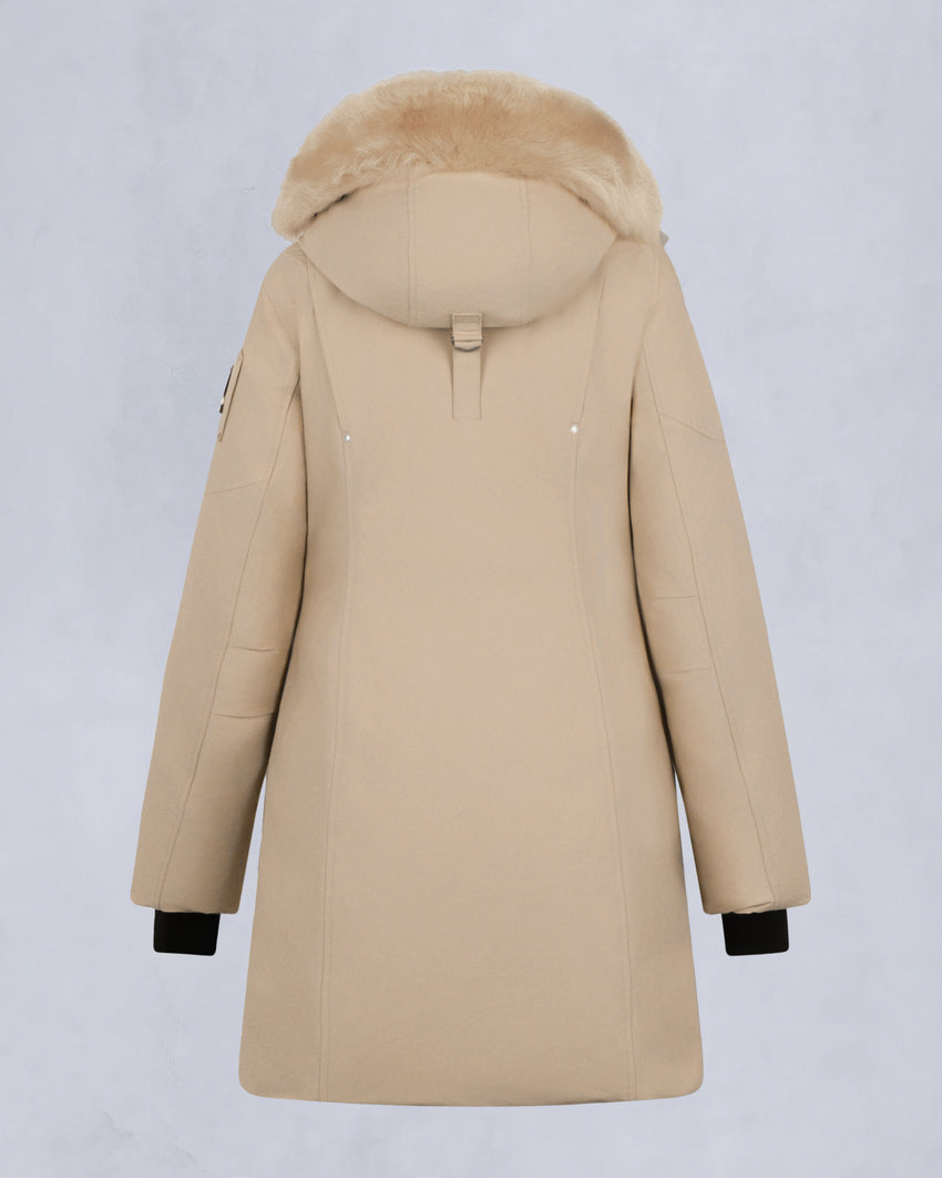 ORIGINAL STIRLING SHEARLING TRIM PARKA-SLATE/NATURAL