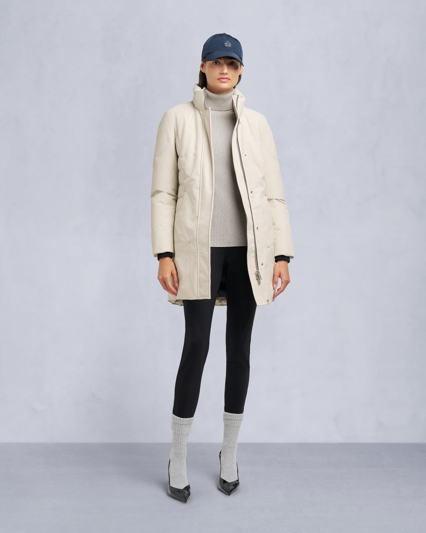 CLOUD SHEARLING TRIM PARKA-BLACK/BLACK