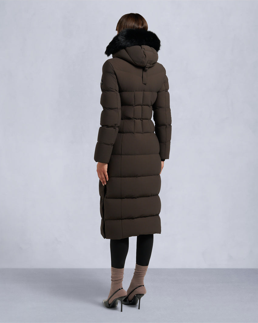 NYLUXE JOCADA PARKA-ESPRESSO/BLACK