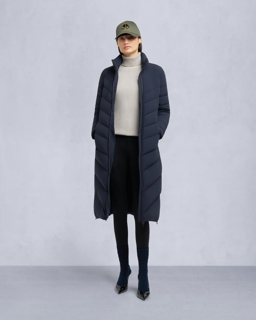 COOPER LAKE SHEARLING TRIM PARKA-BLACK/BLACK