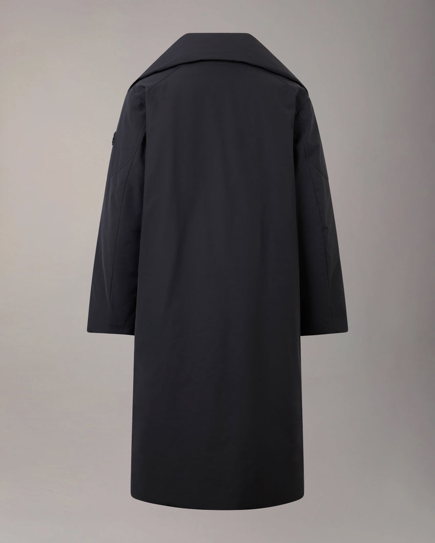 LONDSDALE LONG WRAP JACKET-ESPRESSO