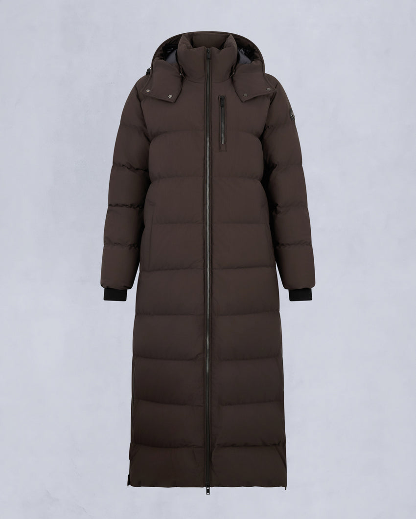 NYLUXE CHELIA PARKA-ESPRESSO/BLACK
