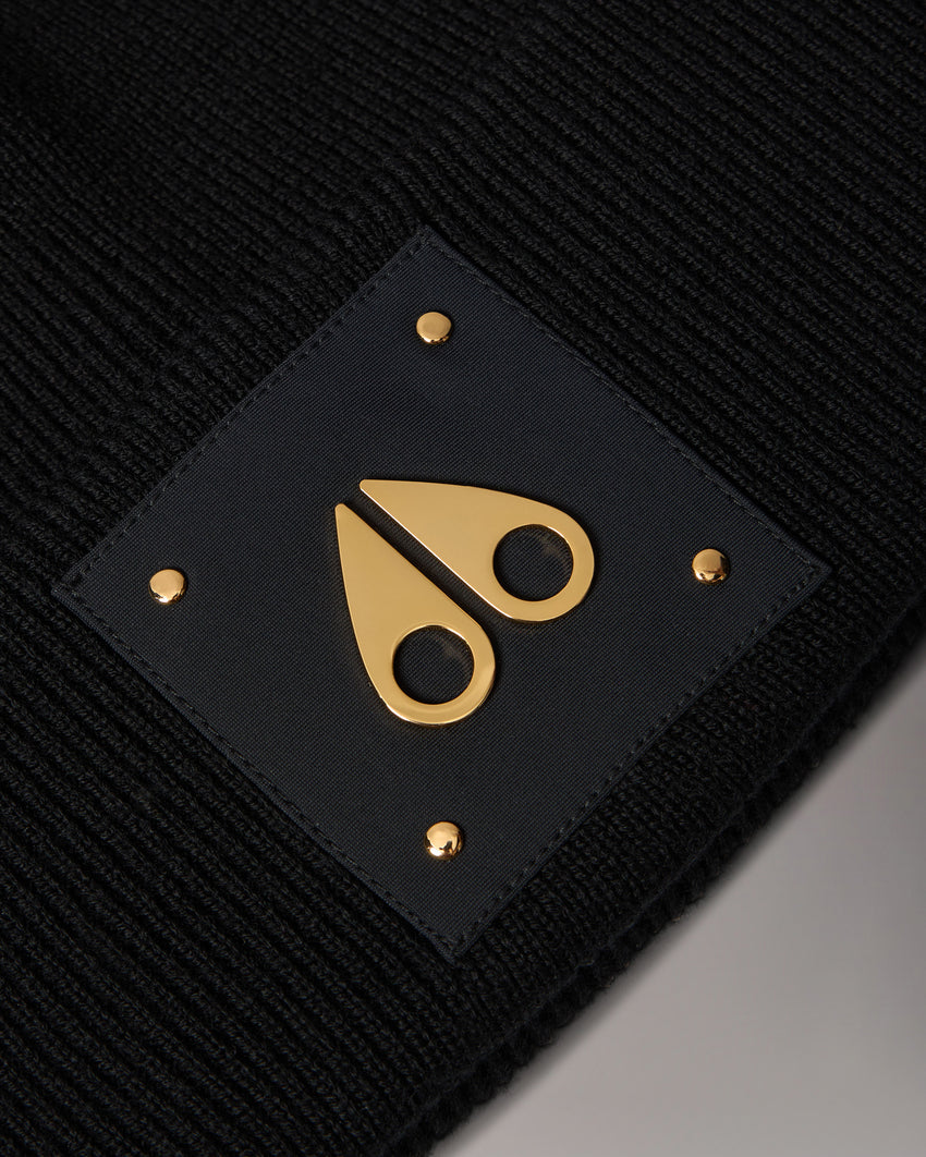 GOLD SERIES LOGO ICON BEANIE-BLACK