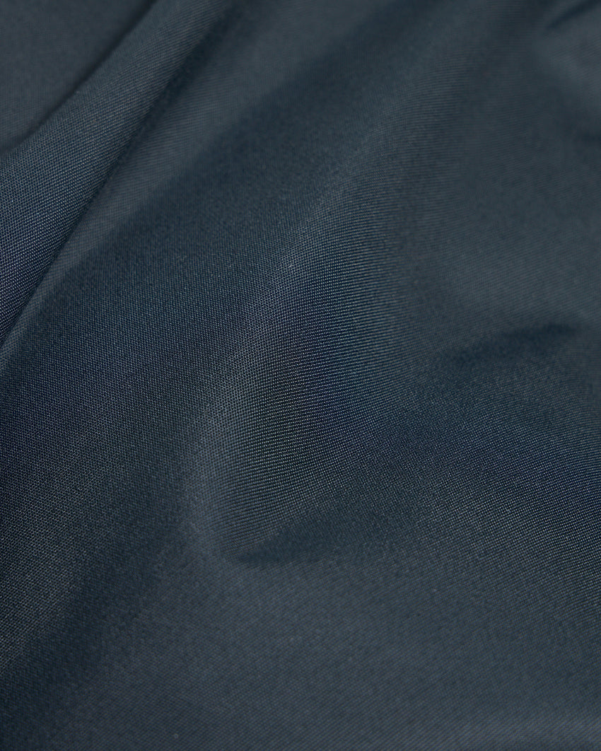 ORIGINAL BALLISTIC SHEARLING TRIM BOMBER JACKET-BLUESTONE/BLACK