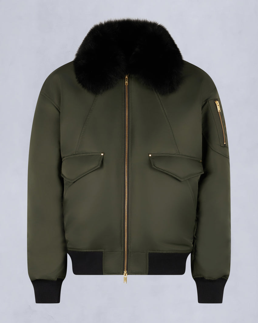 GOLD SERIES LUDO BOMBER JACKET-BLACK/BLACK