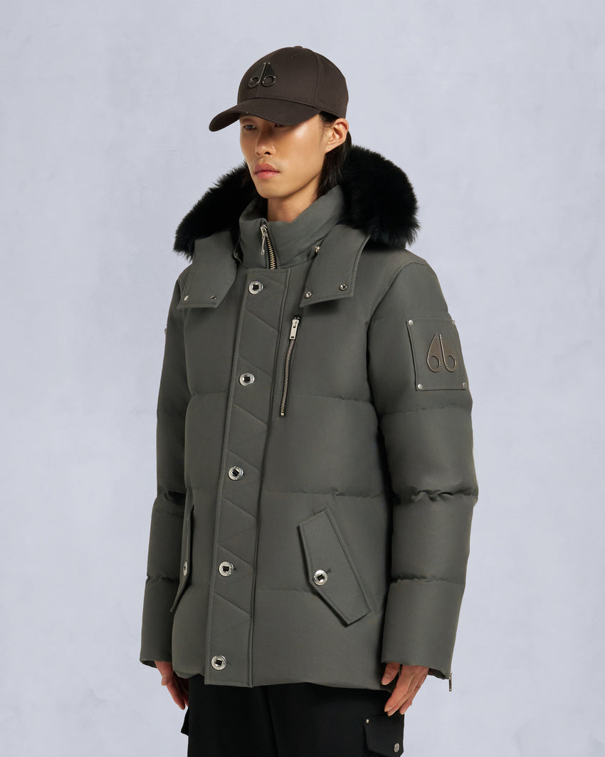 ORIGINAL SHEARLING TRIM 3Q JACKET-BLUESTONE/BLACK