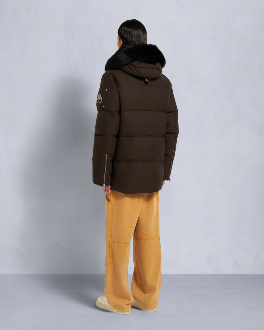 ORIGINAL SHEARLING TRIM 3Q JACKET-BLUESTONE/BLACK