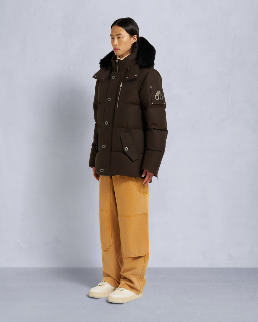 ORIGINAL SHEARLING TRIM 3Q JACKET-BLUESTONE/BLACK