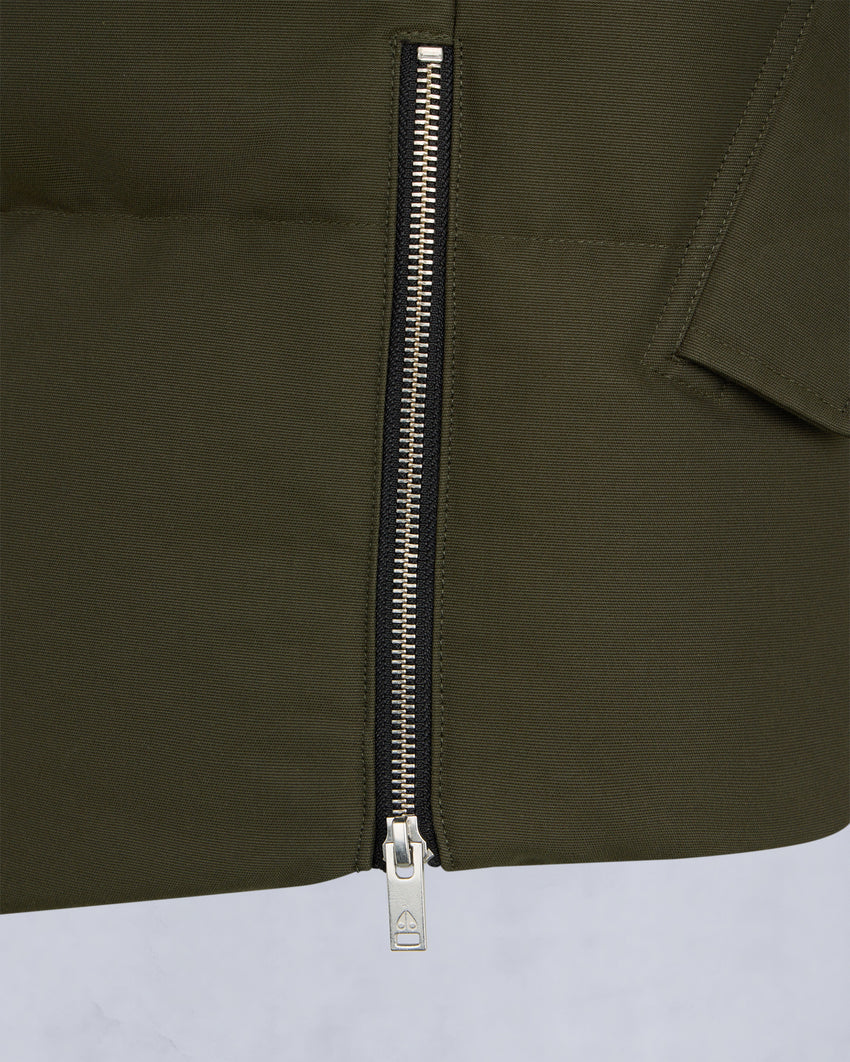 ORIGINAL SHEARLING TRIM 3Q JACKET-BLUESTONE/BLACK