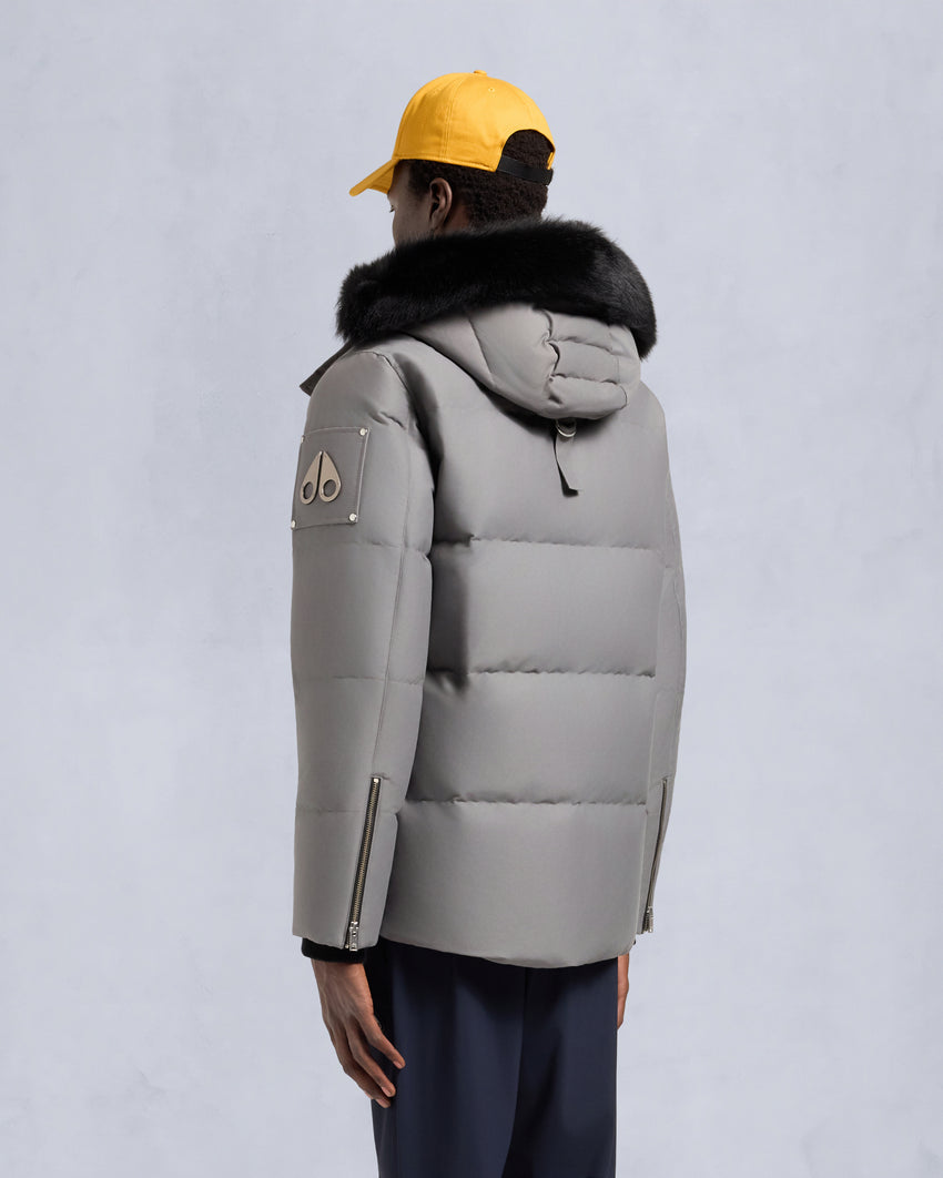 ORIGINAL SHEARLING TRIM 3Q JACKET-BLUESTONE/BLACK