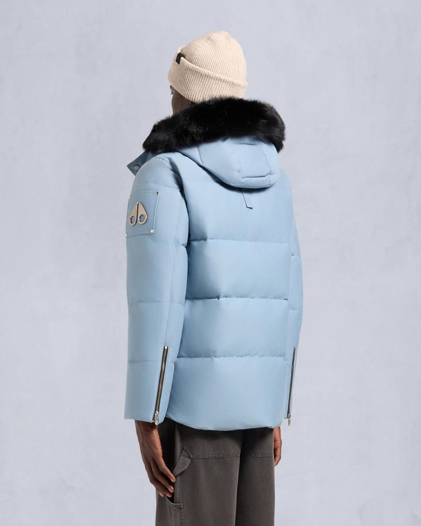 ORIGINAL SHEARLING TRIM 3Q JACKET-BLUESTONE/BLACK