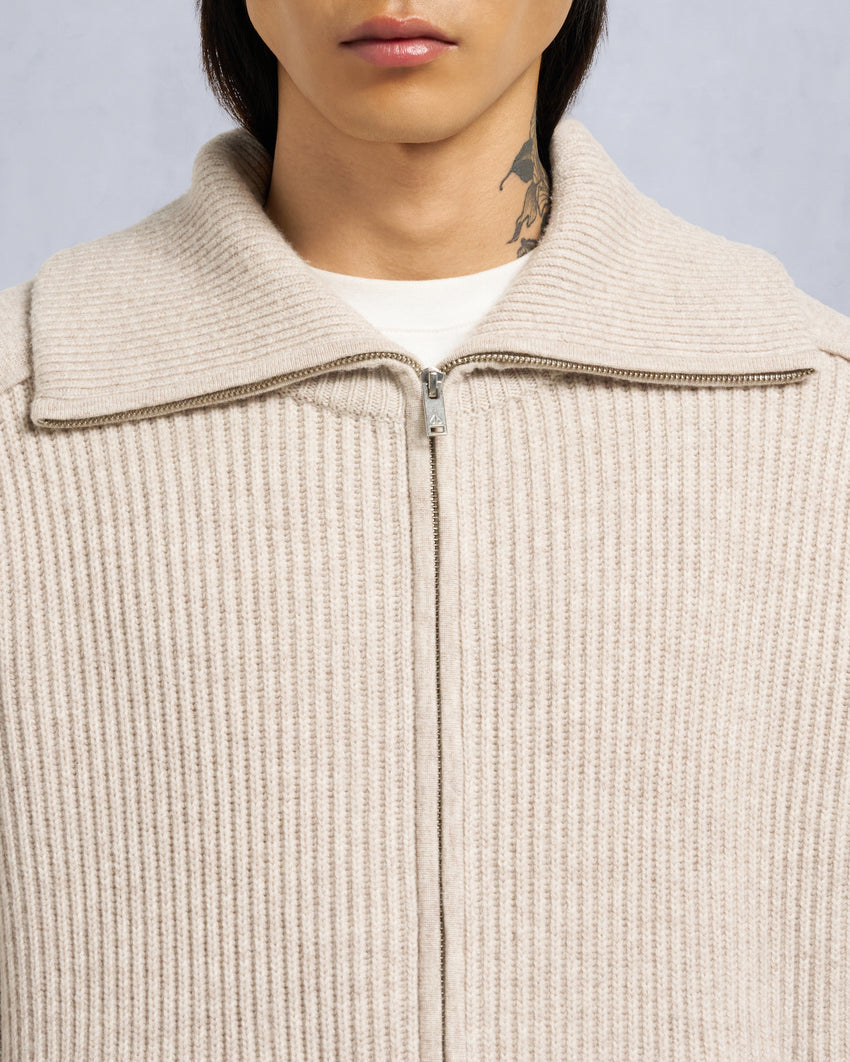 COLSON FULL-ZIP SWEATER-NAVY