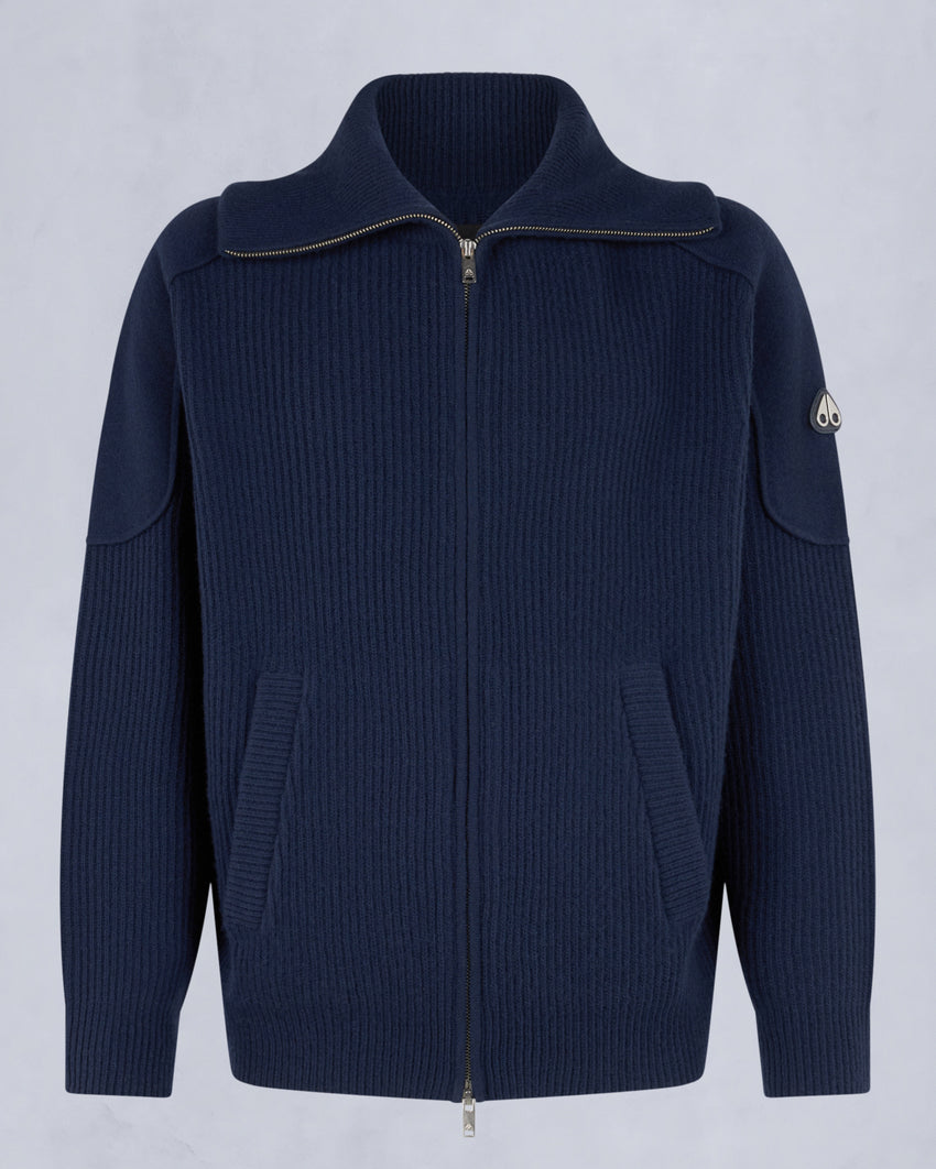 COLSON FULL-ZIP SWEATER-NAVY