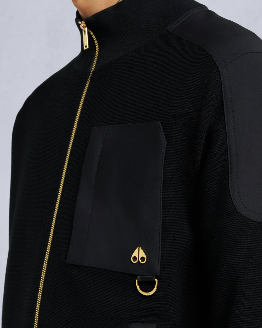 GOLD SERIES ELOWAN FULL-ZIP SWEATER-BLACK