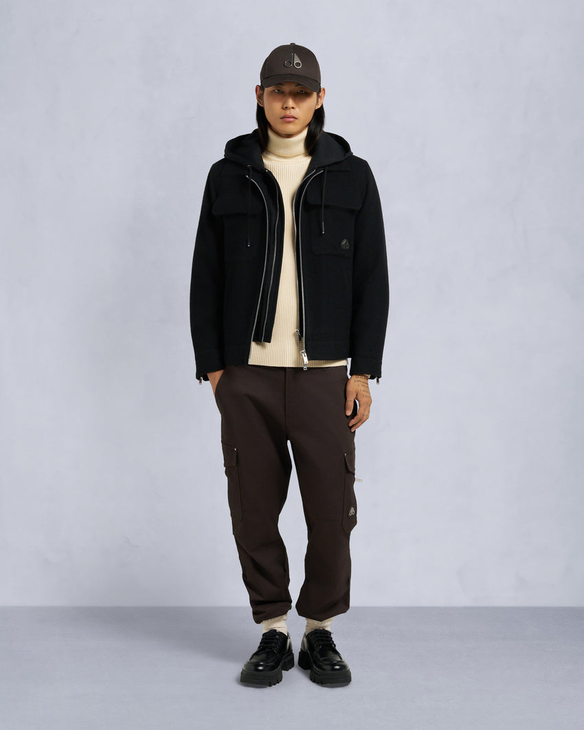 SNOWDON SHIRT JACKET-BLACK