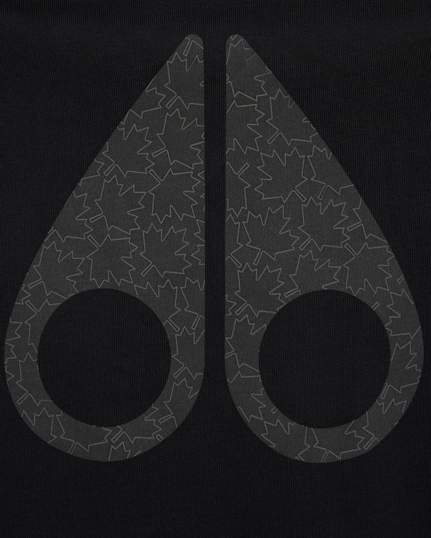 KIDS UNISEX CHAMBLEE LEAF TEE-BLACK